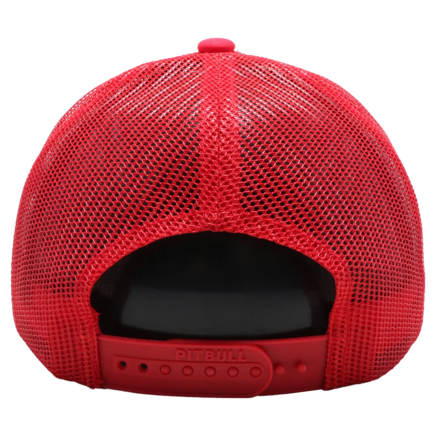 PB271 Pitbull Cambridge Transparency Visor Mesh Trucker [Red]
